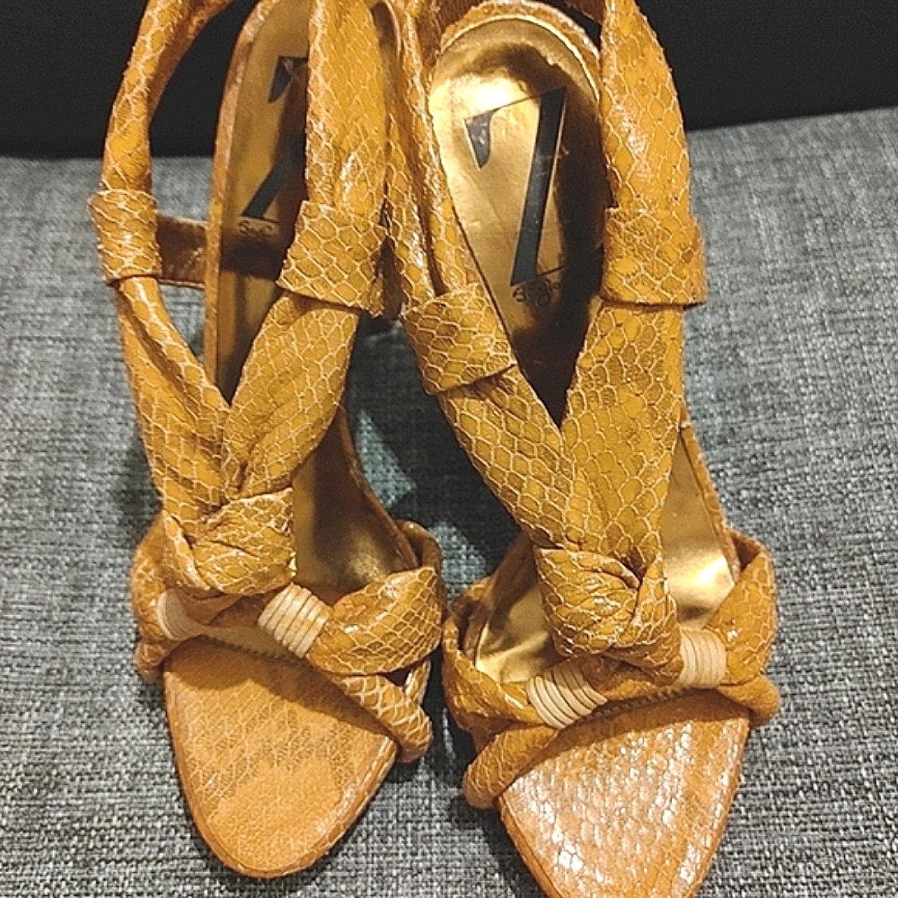 Sergio Zelcer snakeskin Stelito heels, Luxury